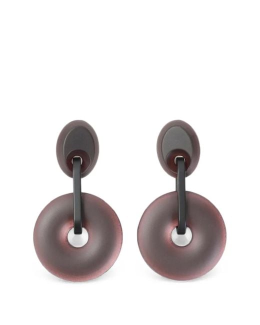 Giorgio Armani Pink Drop Earrings