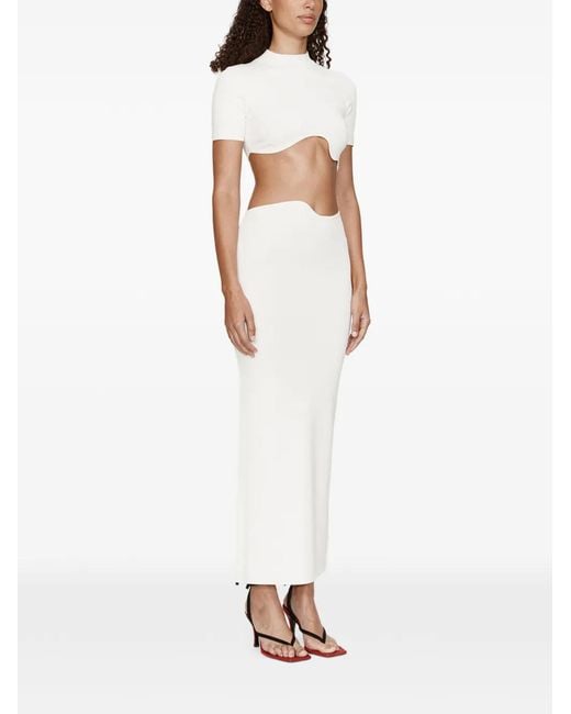 Christopher Esber White Maparadita Skirt