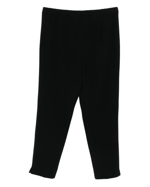 Marina Rinaldi Black Split-Hem Trousers