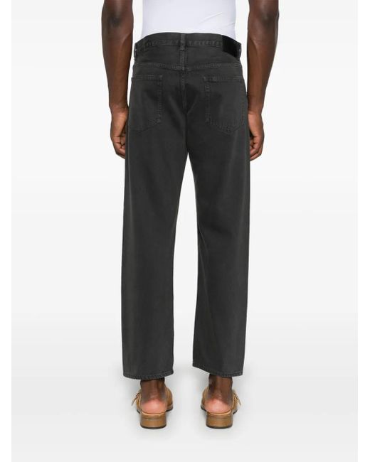 Theory Black Patch-Detail Jeans for men