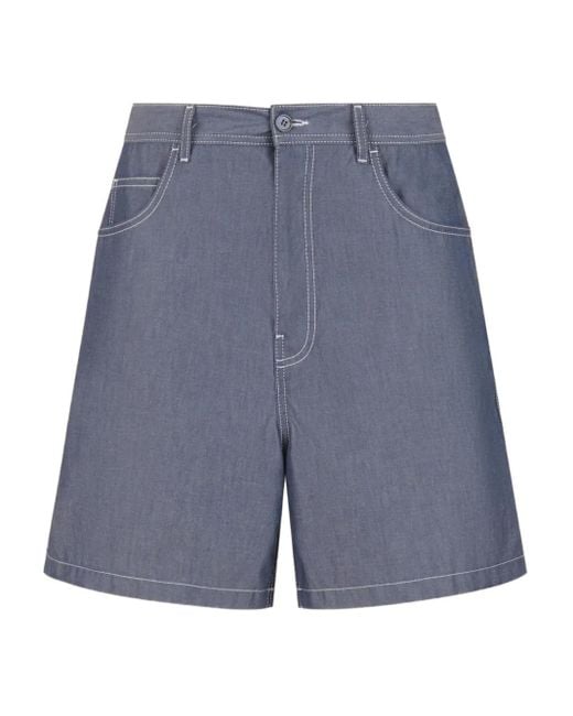 Marni Shorts aus Chambray in Blue für Herren