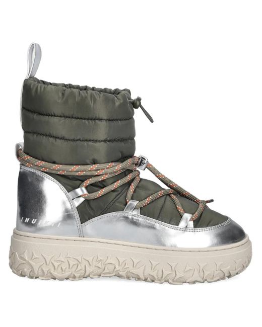 Inuikii Black Technical Performance Padded Lace-Up Boots