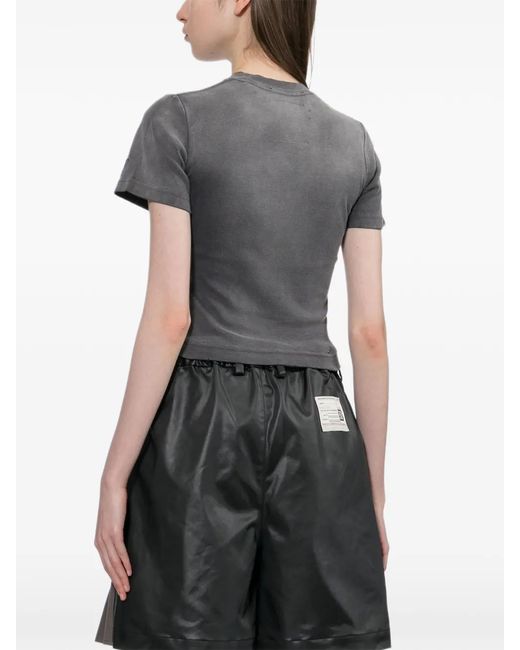 Maison Mihara Yasuhiro Gray Graphic-Print T-Shirt