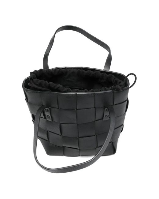 P.A.R.O.S.H. Black Sac Cabas En Cuir