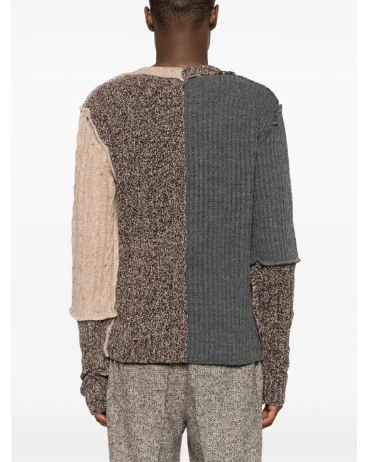 Pull À Design Patchwork Dolce & Gabbana pour homme en coloris Brown