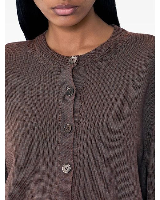 Our Legacy Brown Micro Button-Up Cardigan