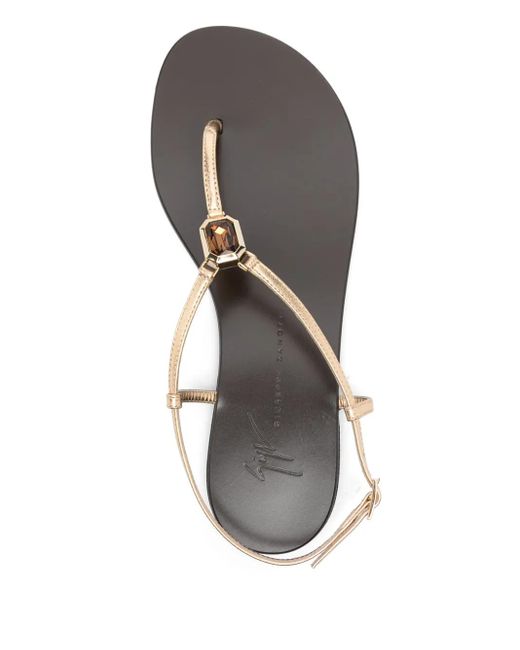 Giuseppe Zanotti Cameliee フラットサンダル White