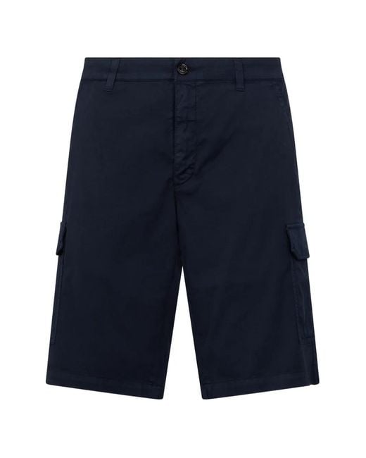 Moorer Blue Cargo Trousers for men