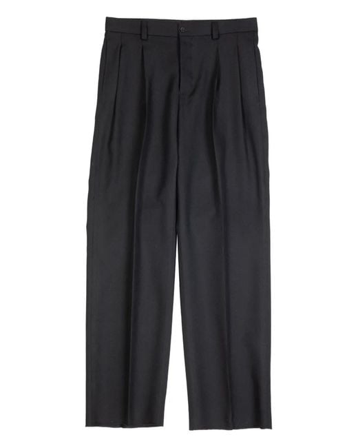 Laneus Gray Pleated Trousers for men