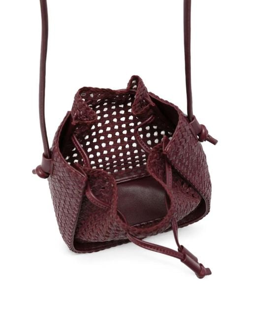 Forte_forte Red Woven Leather Shoulder Bag
