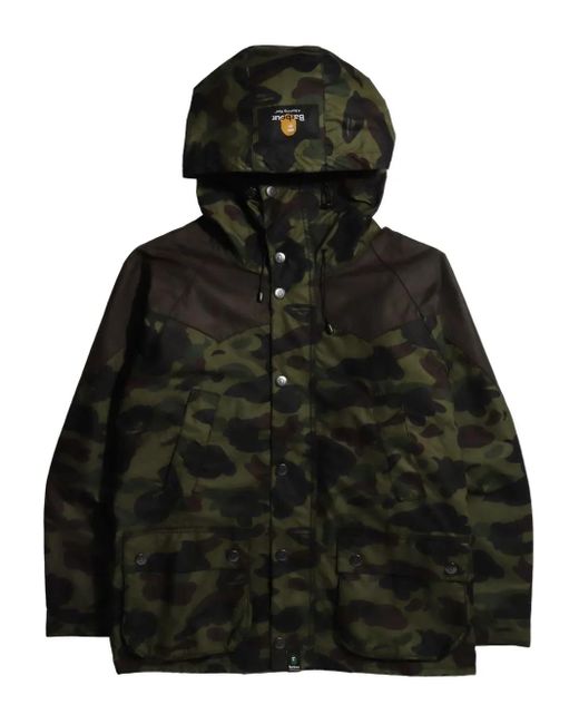 A Bathing Ape Jack Met Camouflageprint En Capuchon in het Black voor heren