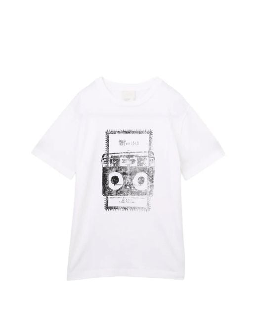 A.P.C. White Graphic-Print T-Shirt