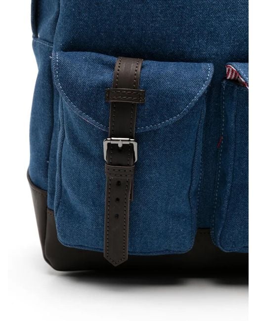 Mc2 Saint Barth Blue Cody Denim Backpack for men