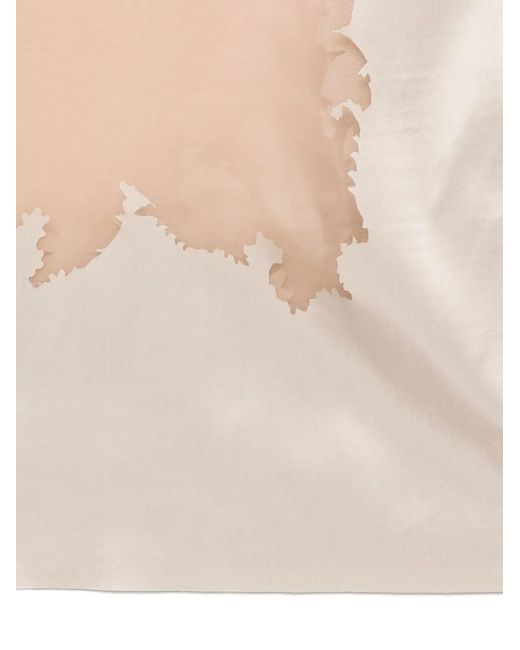 JULIE KEGELS White Logo-Patch Scarf