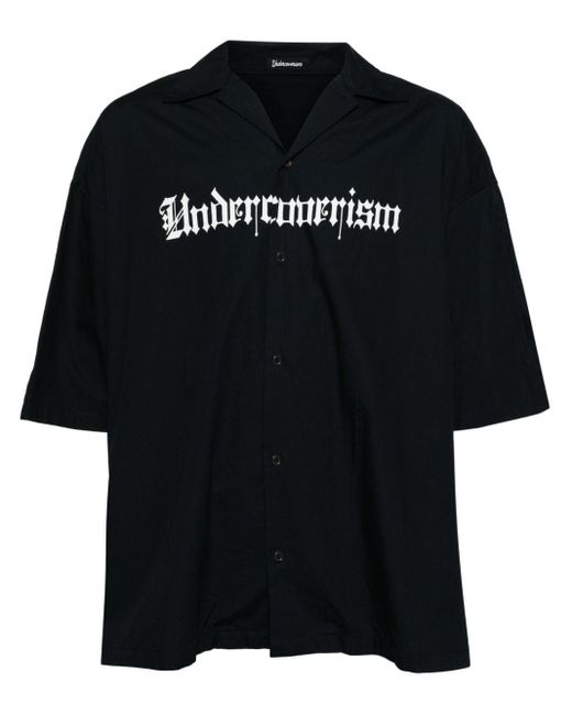 Undercoverism Black Logo-print Cotton Shirt for men