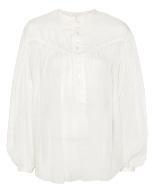 Isabel Marant White Kiledia Bluse