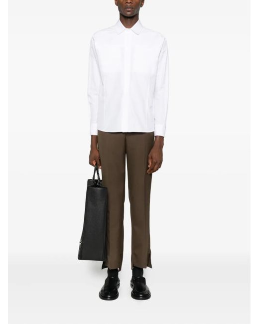 Notrainproof White Spread-Collar Shirt for men