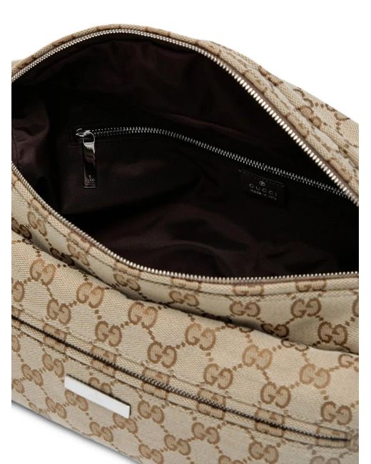 Gucci Gray Vintage-Inspired Crossbody Handbag for men