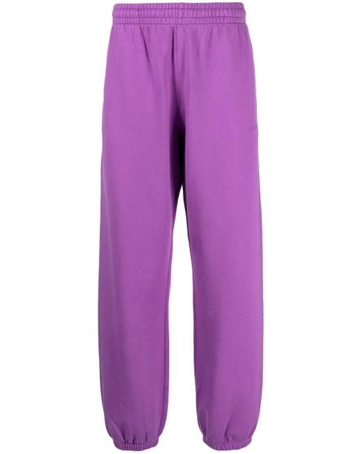 Off-White c/o Virgil Abloh Purple Diag-print Slouchy Track Pants for men