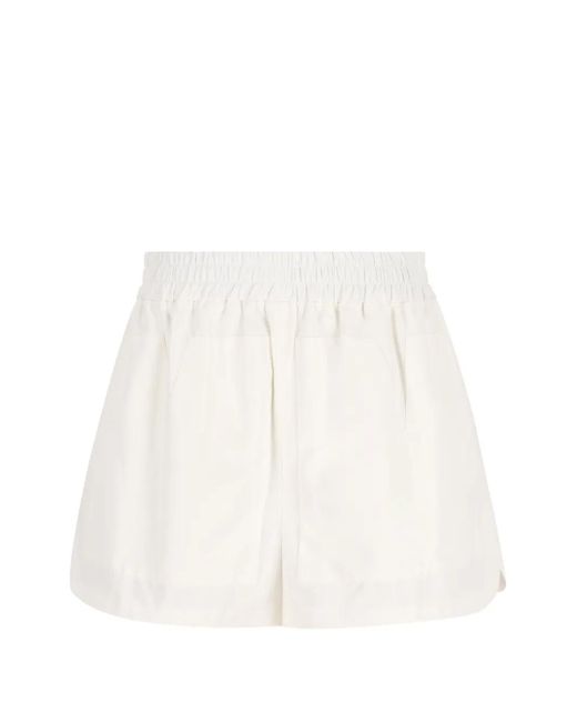 Fendi Mini-Rok Met Elastische Taille in het White