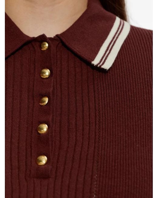 Rag & Bone Purple Laurie Polo Shirt