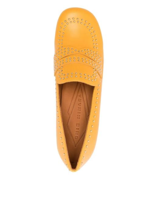 Chie Mihara Natural 60Mm Studded Block-Heel Pumps