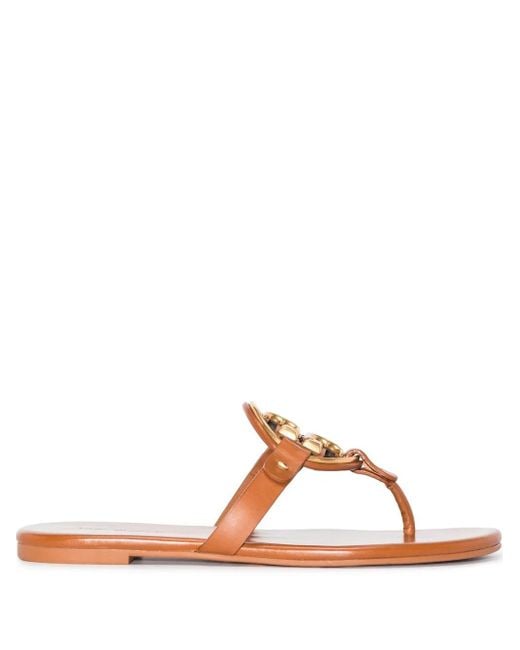 Sandali Metal Miller Soft in pelle di Tory Burch in Brown