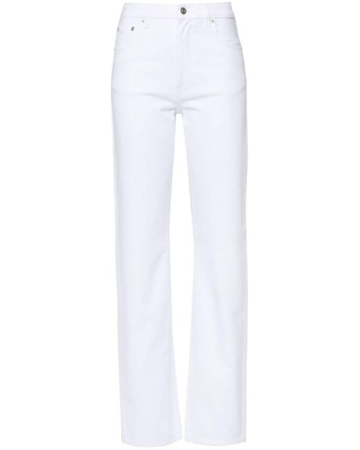 Fabiana Filippi Mid Waist Straight Jeans in het White