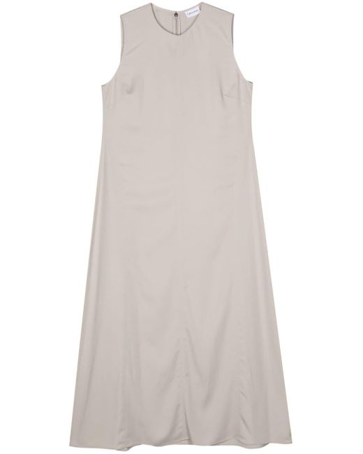Calvin Klein White Shift-style Maxi Dress
