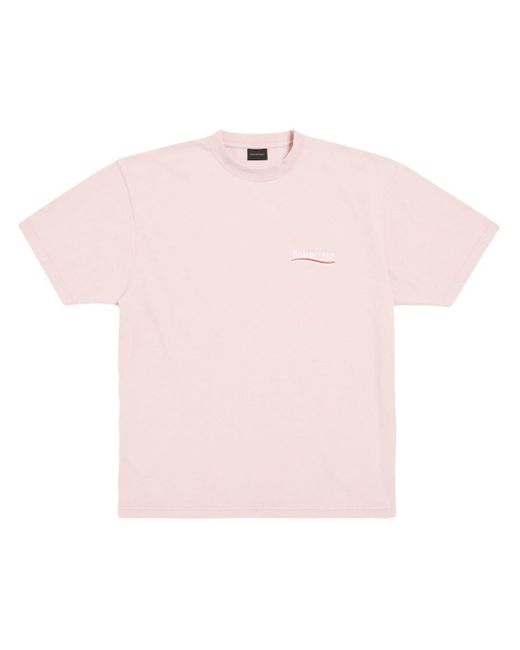 T-shirt Political Campaign di Balenciaga in Pink