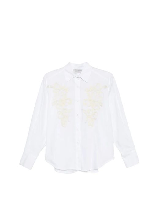 ERMANNO FIRENZE White Embroidery Shirt