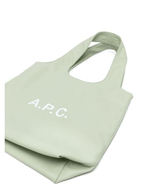 A.P.C. Green Small Ninon Tote Bag