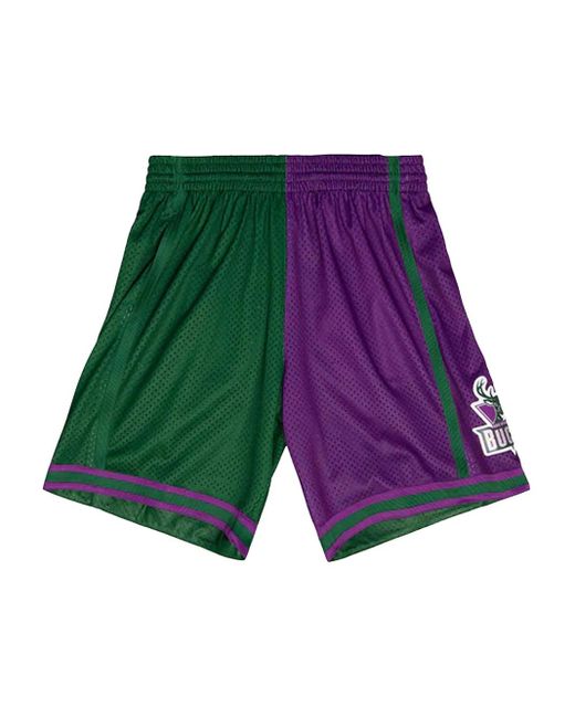 メンズ Mitchell & Ness Nba Milwaukee Bucks 1996 Swingman Shorts Green