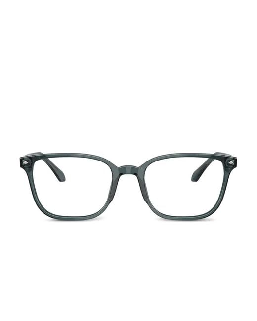 Giorgio Armani Gray Square-Frame Glasses for men