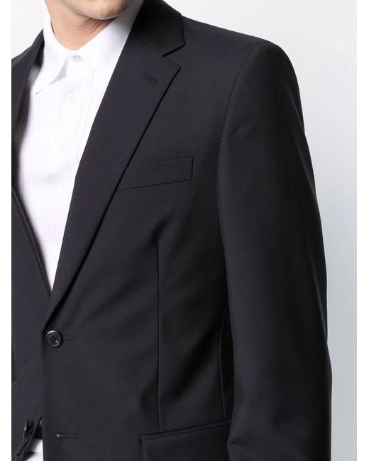 Prada Black Single-Breasted Virgin Wool-Blend Suit for men