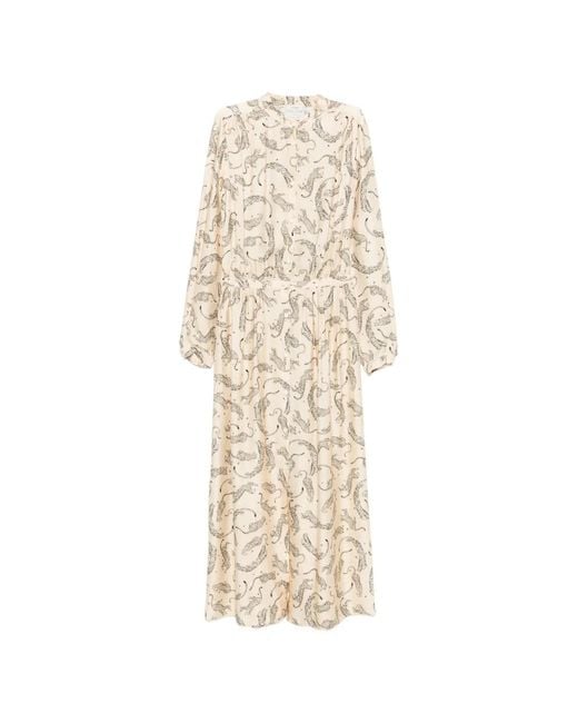 Forte_forte White Leopard-Print Midi Dress