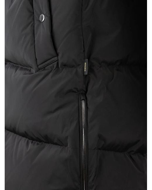 Woolrich Black Hooded Puffer Jacket