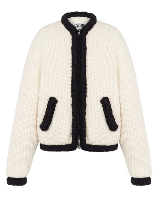 Moschino Wollen Blazer in het Natural