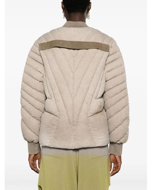 Moncler Brown Neutral Radiance Flight Padded Bomber Jacket