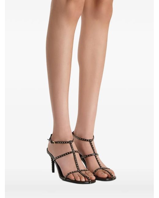 Khaite Red Cage Sandals