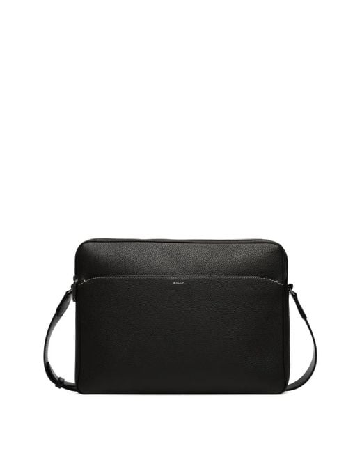 Bally Leren Laptoptas in het Black voor heren
