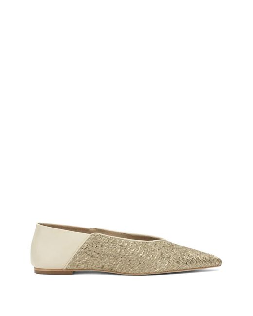 Ammb Milano Natural Pointed-Toe Ballet Flats