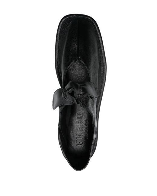 Hereu Black Llasada Leather Ballets