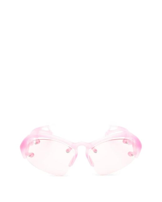 Paloceras Pink Nexoris Geometric-Frame Sunglasses