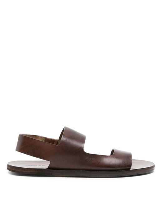 Marsèll Brown Double-strap Leather Sandals for men