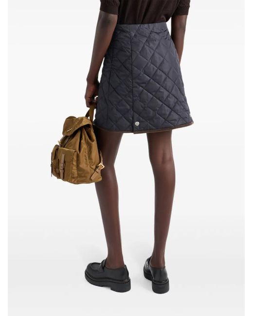 Prada Blue Lightweight Re-Nylon Miniskirt