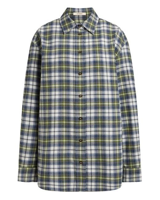 Camisa de algodón a cuadros 12 STOREEZ de color Green