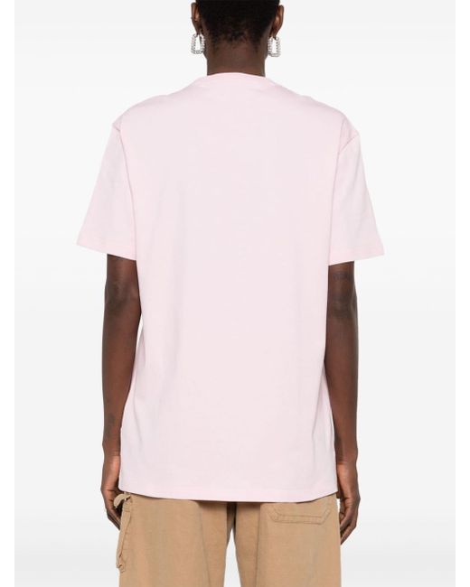 Camiseta con motivo Medusa Head Versace de color Pink