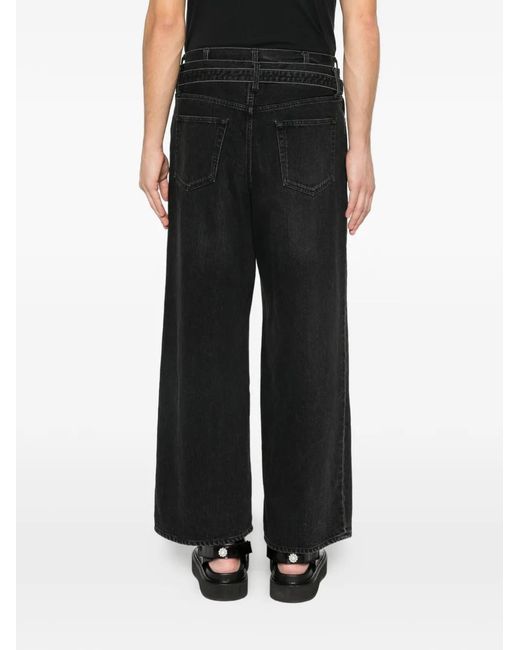 Sacai White Belted Denim for men