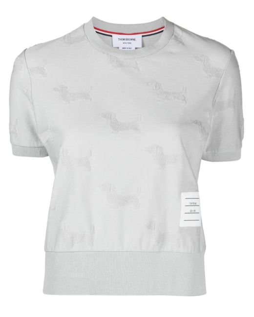 T-shirt Hector Thom Browne en coloris White